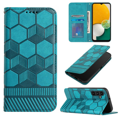Football Texture Magnetic Leather Flip Phone Case, For Samsung Galaxy A03 164mm, For Samsung Galaxy A03s 164mm India, For Samsung Galaxy A03s 165.8mm US Version, For Samsung Galaxy A03s 166.5mm EU Version, For Samsung Galaxy A12 5G / M12 / F12         ...