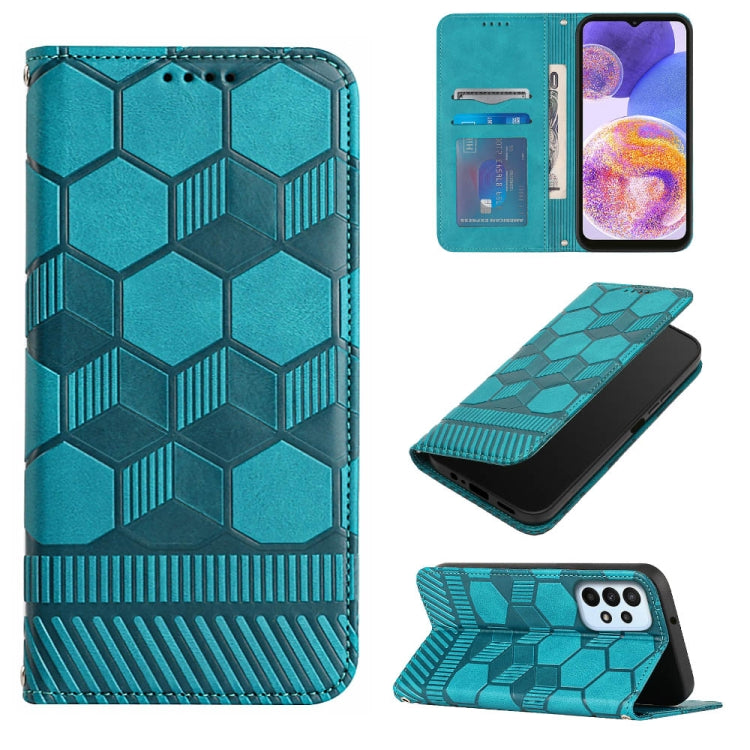 Football Texture Magnetic Leather Flip Phone Case, For Samsung Galaxy A03 164mm, For Samsung Galaxy A03s 164mm India, For Samsung Galaxy A03s 165.8mm US Version, For Samsung Galaxy A03s 166.5mm EU Version, For Samsung Galaxy A12 5G / M12 / F12         ...