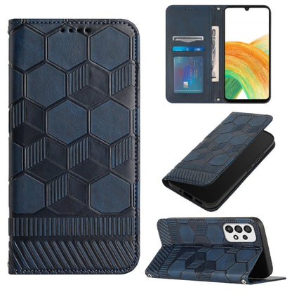 Football Texture Magnetic Leather Flip Phone Case, For Samsung Galaxy A03 164mm, For Samsung Galaxy A03s 164mm India, For Samsung Galaxy A03s 165.8mm US Version, For Samsung Galaxy A03s 166.5mm EU Version, For Samsung Galaxy A12 5G / M12 / F12         ...