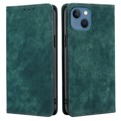 Anti-theft Brush Magnetic Leather Phone Case, For iPhone 12, For iPhone 13, For iPhone 13 Pro, For iPhone 13 Pro Max