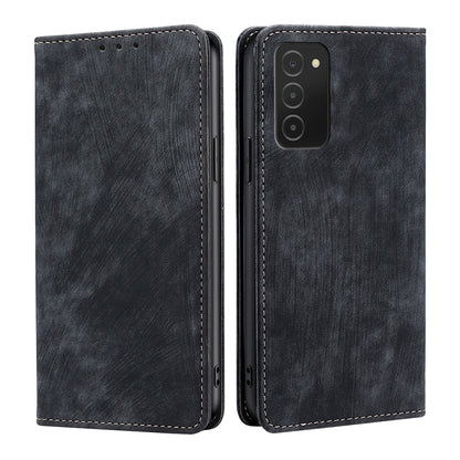 RFID Anti-theft Brush Magnetic Leather Phone Case, For Samsung Galaxy A03S US 165.85mm, For Samsung Galaxy A73 5G, For Samsung Galaxy M53 5G, For Samsung Galaxy S21 5G, For Samsung Galaxy S21 FE 5G, For Samsung Galaxy S21+ 5G, For Samsung Galaxy S22 5G...