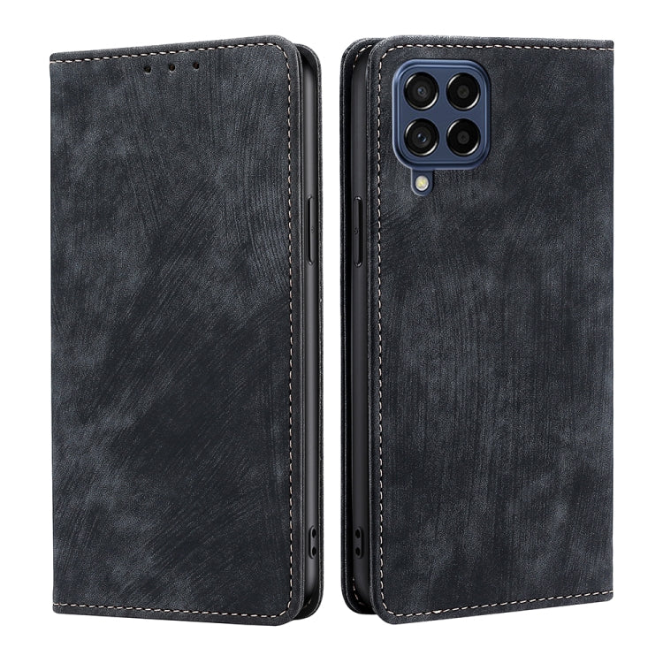 RFID Anti-theft Brush Magnetic Leather Phone Case, For Samsung Galaxy A03S US 165.85mm, For Samsung Galaxy A73 5G, For Samsung Galaxy M53 5G, For Samsung Galaxy S21 5G, For Samsung Galaxy S21 FE 5G, For Samsung Galaxy S21+ 5G, For Samsung Galaxy S22 5G...