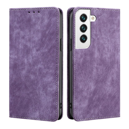 RFID Anti-theft Brush Magnetic Leather Phone Case, For Samsung Galaxy A03S US 165.85mm, For Samsung Galaxy A73 5G, For Samsung Galaxy M53 5G, For Samsung Galaxy S21 5G, For Samsung Galaxy S21 FE 5G, For Samsung Galaxy S21+ 5G, For Samsung Galaxy S22 5G...