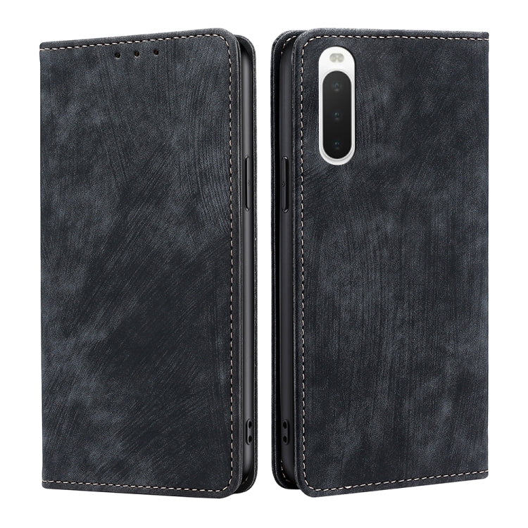 RFID Anti-theft Brush Magnetic Leather Phone Case, For Samsung Galaxy A03S US 165.85mm, For Samsung Galaxy A73 5G, For Samsung Galaxy M53 5G, For Samsung Galaxy S21 5G, For Samsung Galaxy S21 FE 5G, For Samsung Galaxy S21+ 5G, For Samsung Galaxy S22 5G...