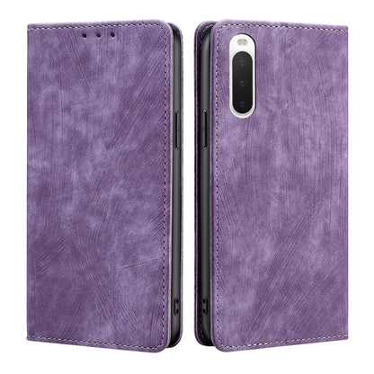 RFID Anti-theft Brush Magnetic Leather Phone Case, For Samsung Galaxy A03S US 165.85mm, For Samsung Galaxy A73 5G, For Samsung Galaxy M53 5G, For Samsung Galaxy S21 5G, For Samsung Galaxy S21 FE 5G, For Samsung Galaxy S21+ 5G, For Samsung Galaxy S22 5G...