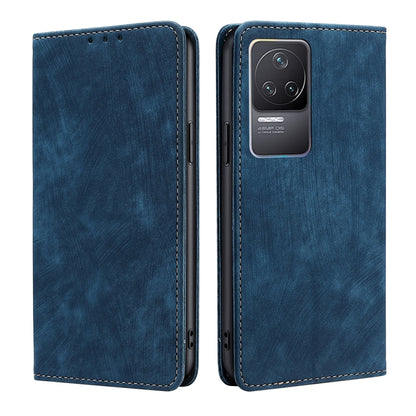 RFID Anti-theft Brush Magnetic Leather Phone Case, For Xiaomi Redmi K50/K50 Pro, For Xiaomi Redmi Note 11 5G/Poco M4 Pro 5G, For Xiaomi Redmi Note 10 JE  Japan, For Xiaomi 12, For Xiaomi 12S Ultra, For Xiaomi Poco C40, For Xiaomi Poco M4 5G            ...