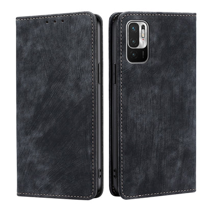 RFID Anti-theft Brush Magnetic Leather Phone Case, For Xiaomi Redmi K50/K50 Pro, For Xiaomi Redmi Note 11 5G/Poco M4 Pro 5G, For Xiaomi Redmi Note 10 JE  Japan, For Xiaomi 12, For Xiaomi 12S Ultra, For Xiaomi Poco C40, For Xiaomi Poco M4 5G            ...