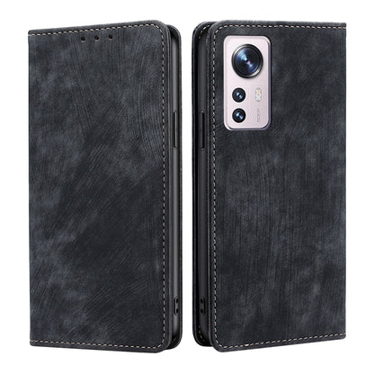 RFID Anti-theft Brush Magnetic Leather Phone Case, For Xiaomi Redmi K50/K50 Pro, For Xiaomi Redmi Note 11 5G/Poco M4 Pro 5G, For Xiaomi Redmi Note 10 JE  Japan, For Xiaomi 12, For Xiaomi 12S Ultra, For Xiaomi Poco C40, For Xiaomi Poco M4 5G            ...
