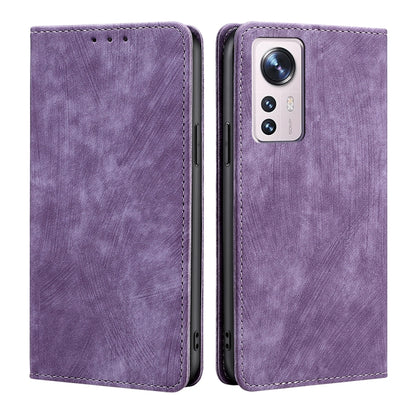 RFID Anti-theft Brush Magnetic Leather Phone Case, For Xiaomi Redmi K50/K50 Pro, For Xiaomi Redmi Note 11 5G/Poco M4 Pro 5G, For Xiaomi Redmi Note 10 JE  Japan, For Xiaomi 12, For Xiaomi 12S Ultra, For Xiaomi Poco C40, For Xiaomi Poco M4 5G            ...
