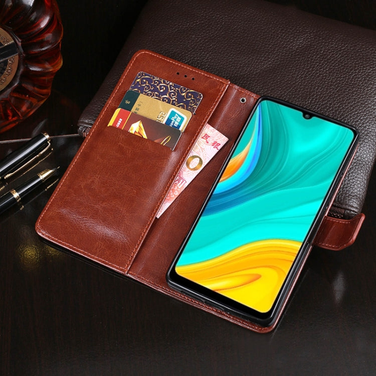 idewei Crazy Horse Texture Horizontal Flip Leather Case with Holder & Card Slots & Wallet, For Huawei Enjoy 10e, For Doogee X90, For OPPO Find X2, For Vivo IQOO 3, For Xiaomi Black Shark 3, For Huawei P40 Lite E