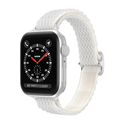 Wave Small Waist Nylon Watch Band For Apple Watch Series, 7 45mm / 6&SE&5&4 44mm / 3&2&1 42mm, 7 41mm / 6&SE&5&4 40mm / 3&2&1 38mm