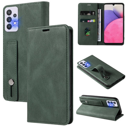 Wristband Magnetic Leather Phone Case, For OPPO Reno7 A, For Samsung Galaxy A33, For Samsung Galaxy S21 5G, For Samsung Galaxy S21 FE 5G, For Samsung Galaxy S21+ 5G, For Samsung Galaxy S21 Ultra 5G, For Samsung Galaxy S22 5G, For Samsung Galaxy S22+ 5G