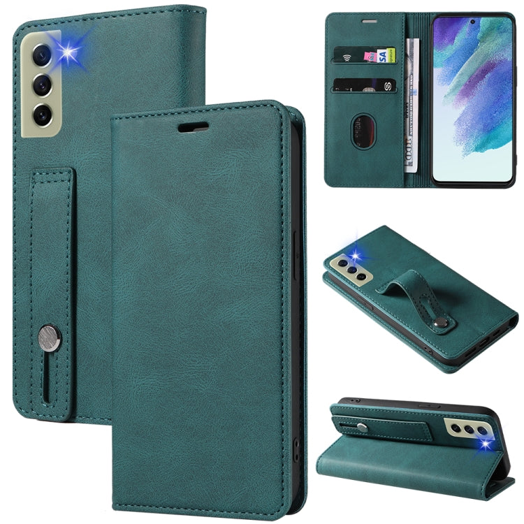 Wristband Magnetic Leather Phone Case, For OPPO Reno7 A, For Samsung Galaxy A33, For Samsung Galaxy S21 5G, For Samsung Galaxy S21 FE 5G, For Samsung Galaxy S21+ 5G, For Samsung Galaxy S21 Ultra 5G, For Samsung Galaxy S22 5G, For Samsung Galaxy S22+ 5G