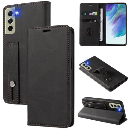 Wristband Magnetic Leather Phone Case, For OPPO Reno7 A, For Samsung Galaxy A33, For Samsung Galaxy S21 5G, For Samsung Galaxy S21 FE 5G, For Samsung Galaxy S21+ 5G, For Samsung Galaxy S21 Ultra 5G, For Samsung Galaxy S22 5G, For Samsung Galaxy S22+ 5G
