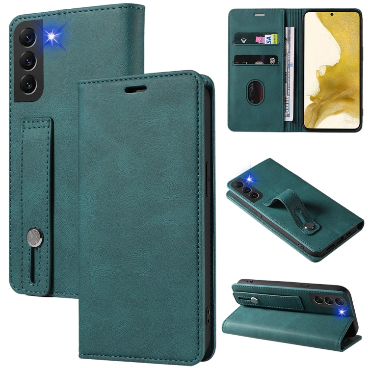 Wristband Magnetic Leather Phone Case, For OPPO Reno7 A, For Samsung Galaxy A33, For Samsung Galaxy S21 5G, For Samsung Galaxy S21 FE 5G, For Samsung Galaxy S21+ 5G, For Samsung Galaxy S21 Ultra 5G, For Samsung Galaxy S22 5G, For Samsung Galaxy S22+ 5G