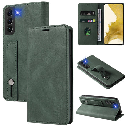 Wristband Magnetic Leather Phone Case, For OPPO Reno7 A, For Samsung Galaxy A33, For Samsung Galaxy S21 5G, For Samsung Galaxy S21 FE 5G, For Samsung Galaxy S21+ 5G, For Samsung Galaxy S21 Ultra 5G, For Samsung Galaxy S22 5G, For Samsung Galaxy S22+ 5G
