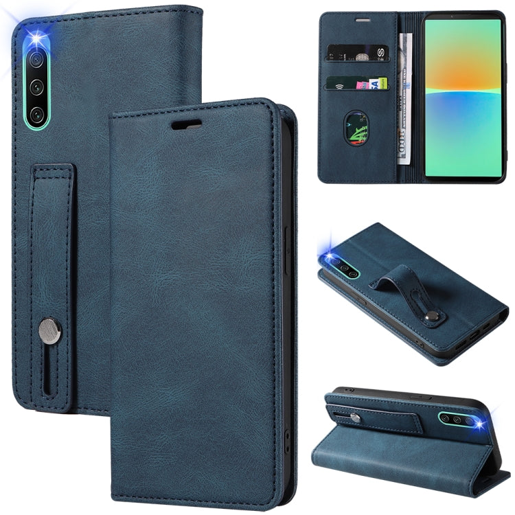 Wristband Magnetic Leather Phone Case, For Samsung Galaxy S22 Ultra 5G, For Sony Xperia 10 IV