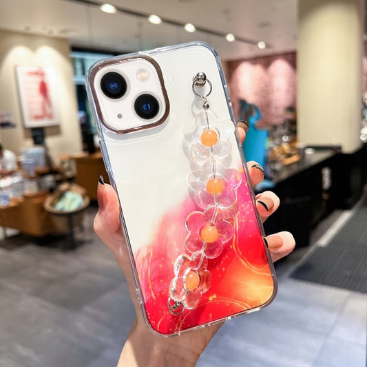 Gold Halo Marble Pattern Case with Flower Bracelet, For iPhone 14, For iPhone 14 Plus, For iPhone 14 Pro, For iPhone 14 Pro Max, For iPhone 13, For iPhone 13 Pro, For iPhone 13 Pro Max, For iPhone 12, For iPhone 12 Pro, For iPhone 12 Pro Max           ...