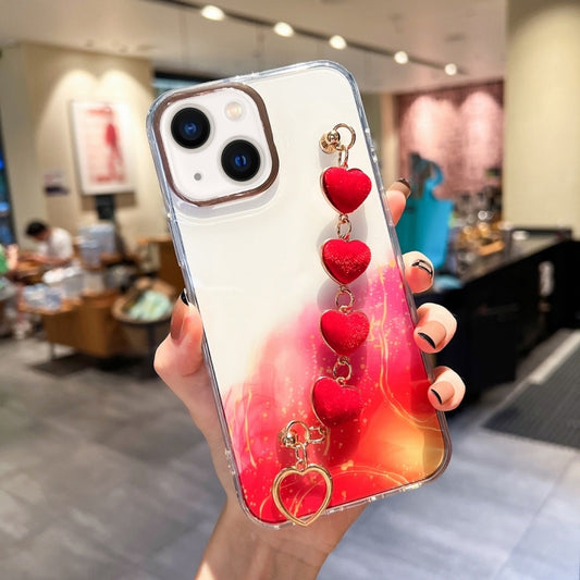 Gold Halo Marble Pattern Case with Bracelet, For iPhone 14, For iPhone 14 Plus, For iPhone 14 Pro, For iPhone 14 Pro Max, For iPhone 13, For iPhone 13 Pro, For iPhone 13 Pro Max, For iPhone 12, For iPhone 12 Pro, For iPhone 12 Pro Max, For iPhone 11   ...