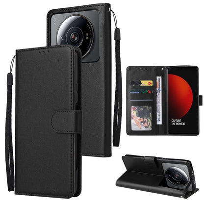 3 Card Slots Multifunctional Leather Phone Case, For Samsung Galaxy A33 5G, For Samsung Galaxy A53 5G, For Samsung Galaxy A73 5G, For Xiaomi 12 Lite, For Xiaomi 12S Ultra