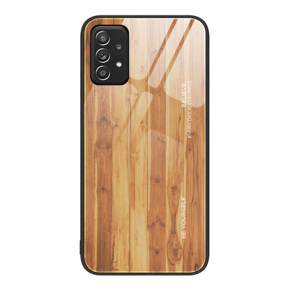 Wood Grain Glass Protective Phone Case, For Samsung Galaxy A12 5G, For Samsung Galaxy A20e, For Samsung Galaxy A52, For Samsung Galaxy A53, For Samsung Galaxy M32, For Samsung Galaxy M52 5G, For Samsung Galaxy S9+, For Samsung Galaxy S10+              ...