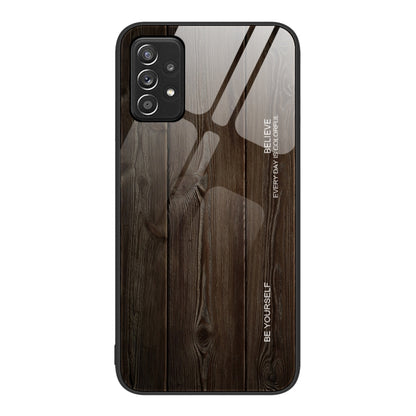 Wood Grain Glass Protective Phone Case, For Samsung Galaxy A12 5G, For Samsung Galaxy A20e, For Samsung Galaxy A52, For Samsung Galaxy A53, For Samsung Galaxy M32, For Samsung Galaxy M52 5G, For Samsung Galaxy S9+, For Samsung Galaxy S10+              ...