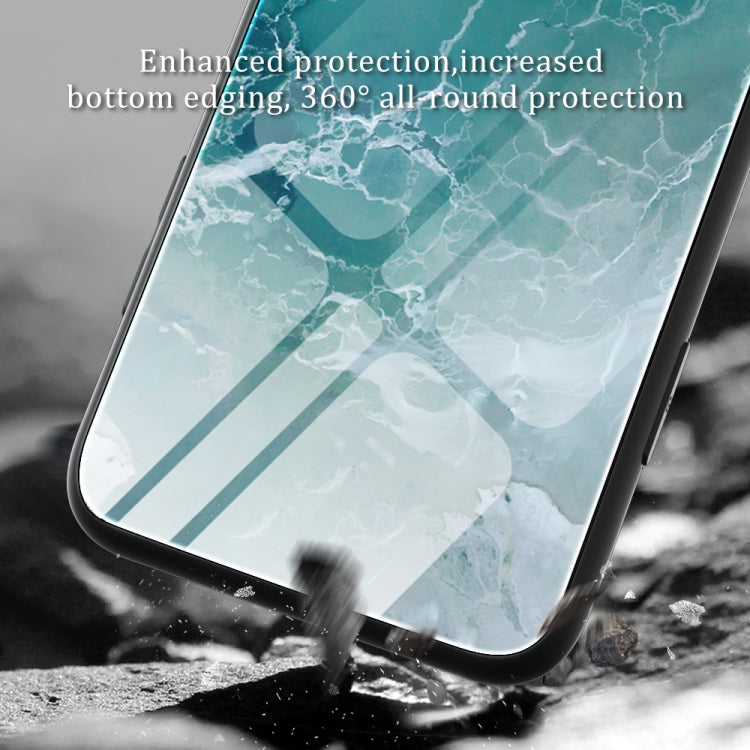 Marble Pattern Glass Protective Phone Case, For Samsung Galaxy A12 5G, For Samsung Galaxy A52, For Samsung Galaxy A53, For Samsung Galaxy M32, For Samsung Galaxy M52 5G, For Samsung Galaxy S21 5G