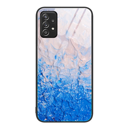 Marble Pattern Glass Protective Phone Case, For Samsung Galaxy A12 5G, For Samsung Galaxy A52, For Samsung Galaxy A53, For Samsung Galaxy M32, For Samsung Galaxy M52 5G, For Samsung Galaxy S21 5G