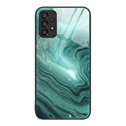 Marble Pattern Glass Protective Phone Case, For Samsung Galaxy A12 5G, For Samsung Galaxy A52, For Samsung Galaxy A53, For Samsung Galaxy M32, For Samsung Galaxy M52 5G, For Samsung Galaxy S21 5G