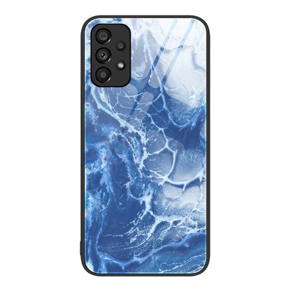 Marble Pattern Glass Protective Phone Case, For Samsung Galaxy A12 5G, For Samsung Galaxy A52, For Samsung Galaxy A53, For Samsung Galaxy M32, For Samsung Galaxy M52 5G, For Samsung Galaxy S21 5G