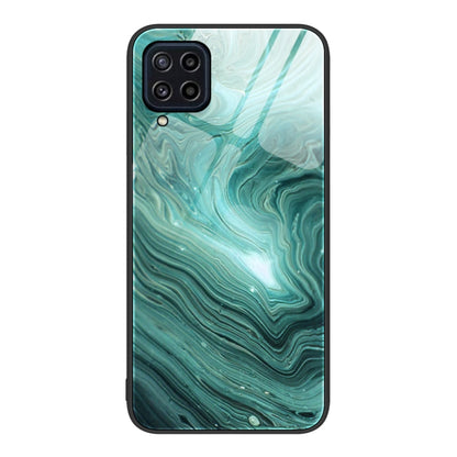 Marble Pattern Glass Protective Phone Case, For Samsung Galaxy A12 5G, For Samsung Galaxy A52, For Samsung Galaxy A53, For Samsung Galaxy M32, For Samsung Galaxy M52 5G, For Samsung Galaxy S21 5G