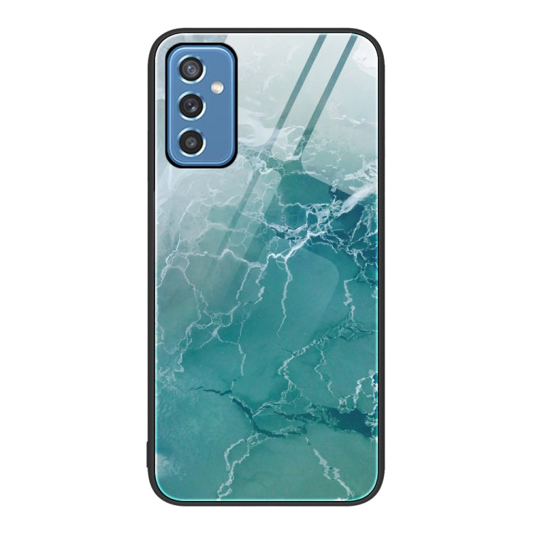 Marble Pattern Glass Protective Phone Case, For Samsung Galaxy A12 5G, For Samsung Galaxy A52, For Samsung Galaxy A53, For Samsung Galaxy M32, For Samsung Galaxy M52 5G, For Samsung Galaxy S21 5G