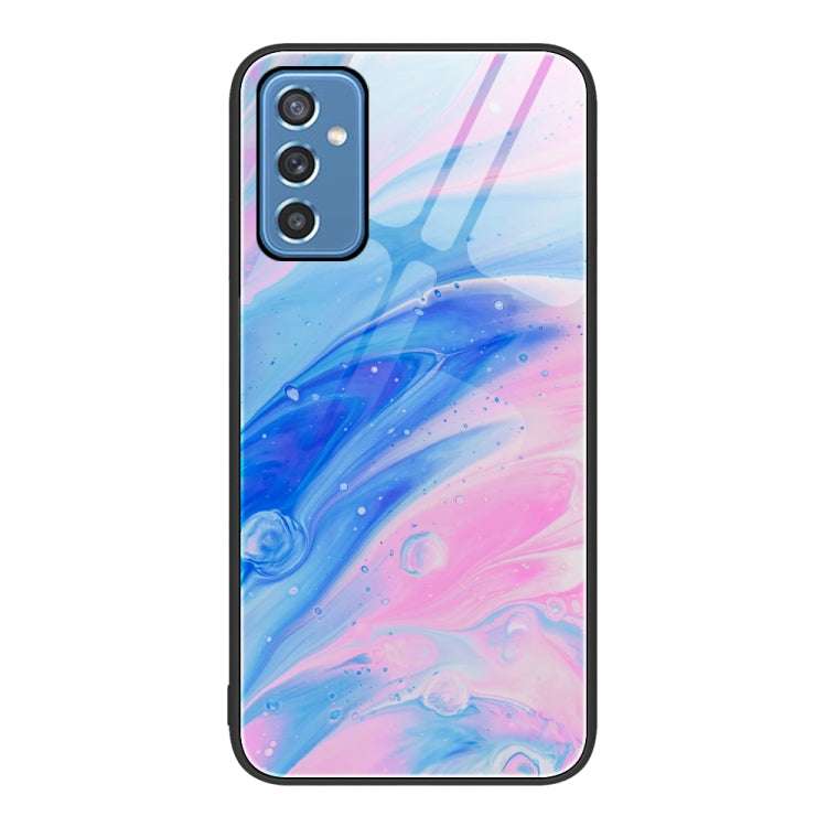 Marble Pattern Glass Protective Phone Case, For Samsung Galaxy A12 5G, For Samsung Galaxy A52, For Samsung Galaxy A53, For Samsung Galaxy M32, For Samsung Galaxy M52 5G, For Samsung Galaxy S21 5G