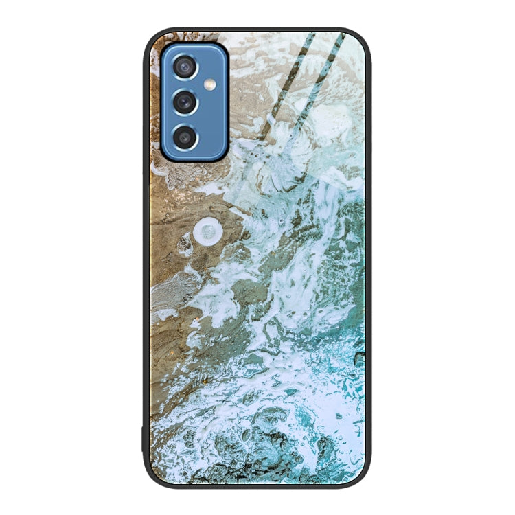 Marble Pattern Glass Protective Phone Case, For Samsung Galaxy A12 5G, For Samsung Galaxy A52, For Samsung Galaxy A53, For Samsung Galaxy M32, For Samsung Galaxy M52 5G, For Samsung Galaxy S21 5G