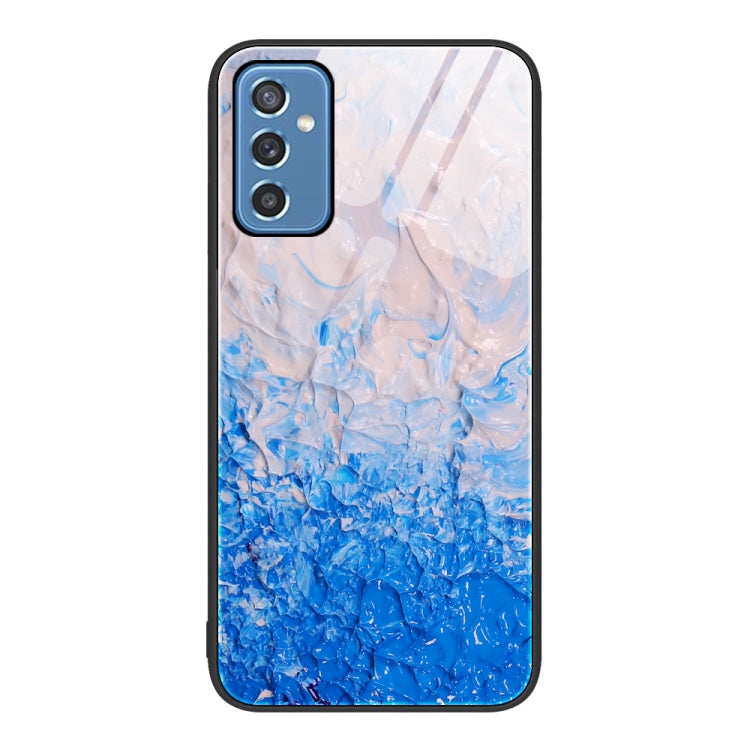 Marble Pattern Glass Protective Phone Case, For Samsung Galaxy A12 5G, For Samsung Galaxy A52, For Samsung Galaxy A53, For Samsung Galaxy M32, For Samsung Galaxy M52 5G, For Samsung Galaxy S21 5G