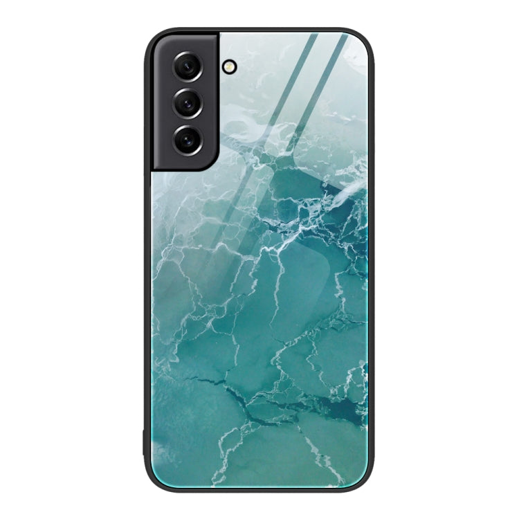 Marble Pattern Glass Protective Phone Case, For Samsung Galaxy A12 5G, For Samsung Galaxy A52, For Samsung Galaxy A53, For Samsung Galaxy M32, For Samsung Galaxy M52 5G, For Samsung Galaxy S21 5G
