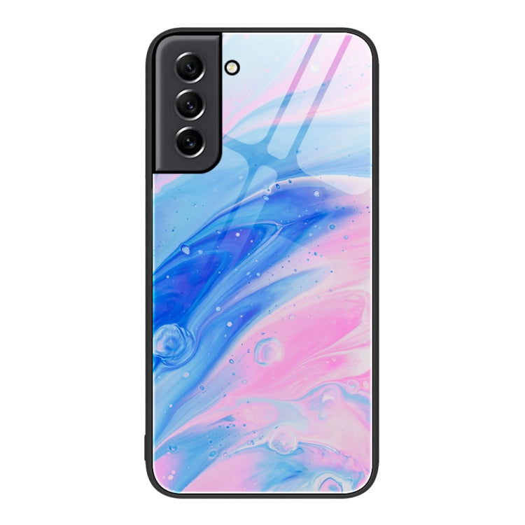 Marble Pattern Glass Protective Phone Case, For Samsung Galaxy A12 5G, For Samsung Galaxy A52, For Samsung Galaxy A53, For Samsung Galaxy M32, For Samsung Galaxy M52 5G, For Samsung Galaxy S21 5G
