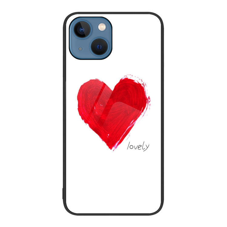 Colorful Painted Glass Phone Case, For iPhone 14 Pro Max, For iPhone 14 Pro, For iPhone 14 Plus
