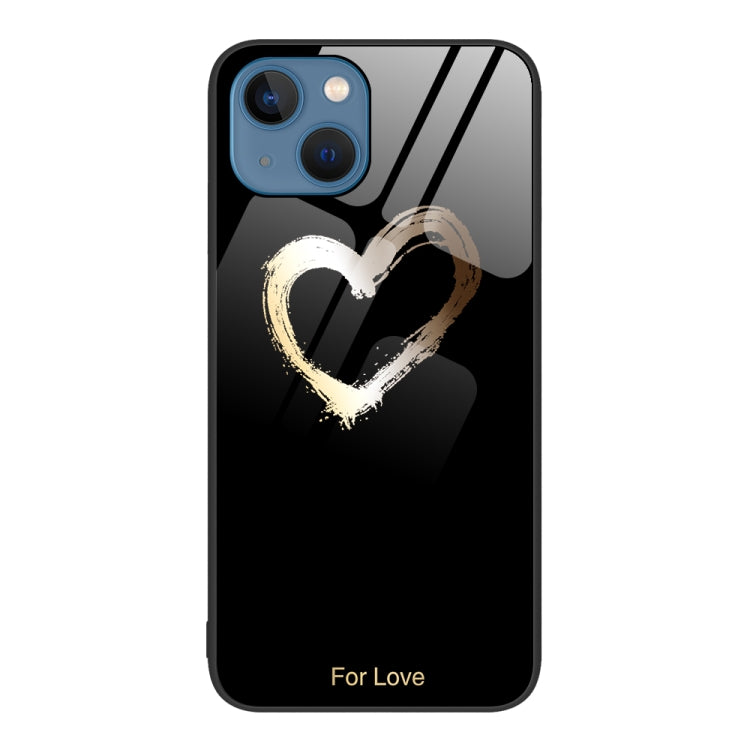 Colorful Painted Glass Phone Case, For iPhone 14, For iPhone 13 Pro Max, For iPhone 13 Pro