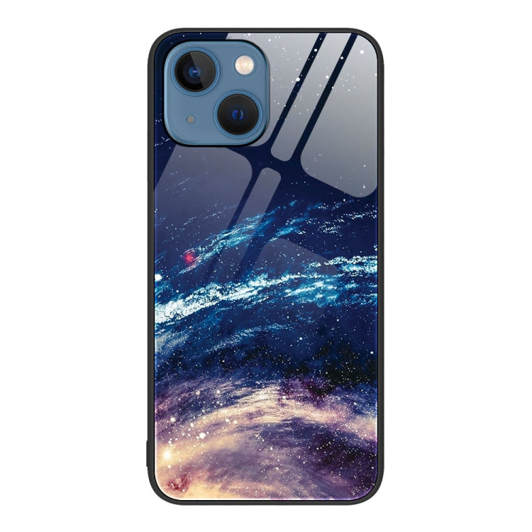 Colorful Painted Glass Phone Case, For iPhone 14, For iPhone 13 Pro Max, For iPhone 13 Pro