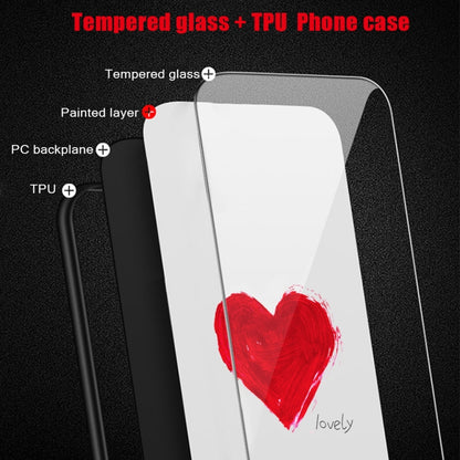 Colorful Painted Glass Phone Case, For iPhone 14, For iPhone 13 Pro Max, For iPhone 13 Pro