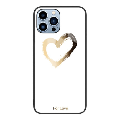 Colorful Painted Glass Phone Case, For iPhone 14, For iPhone 13 Pro Max, For iPhone 13 Pro