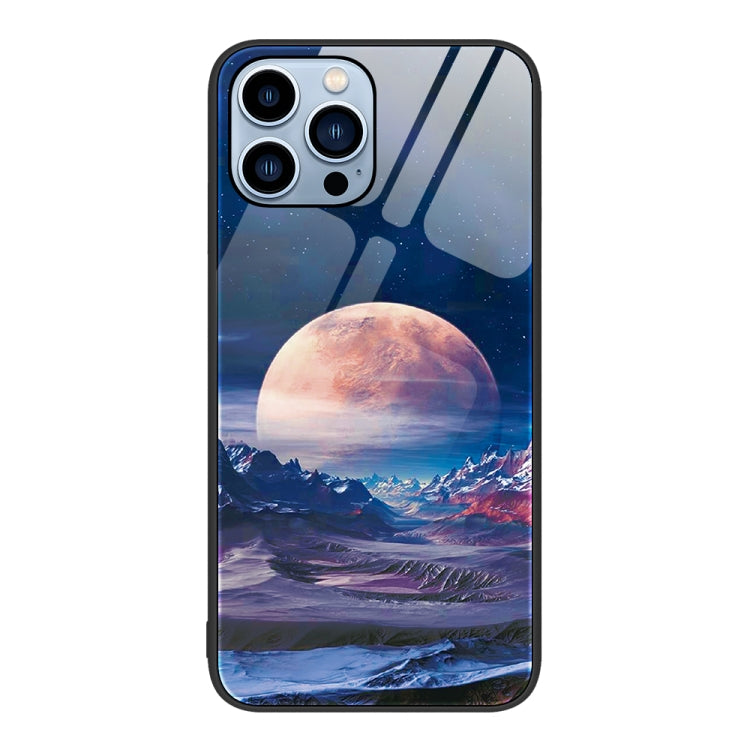 Colorful Painted Glass Phone Case, For iPhone 14, For iPhone 13 Pro Max, For iPhone 13 Pro