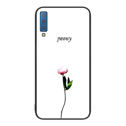Colorful Painted Glass Phone Case, For Samsung Galaxy A7 2018, For Samsung Galaxy A8+ 2018, For Samsung Galaxy A12