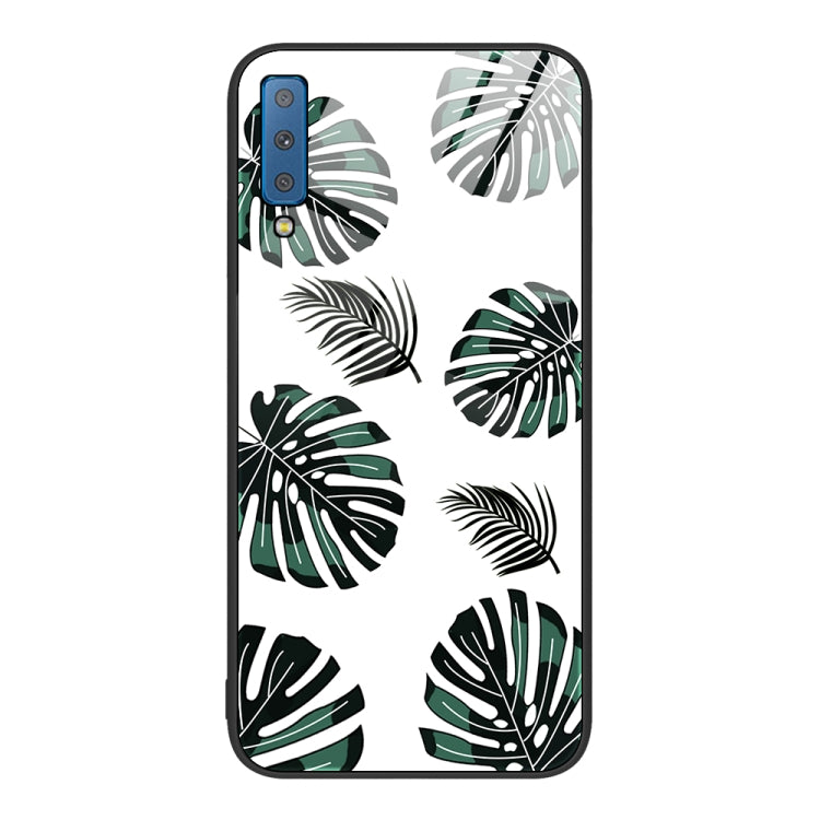 Colorful Painted Glass Phone Case, For Samsung Galaxy A7 2018, For Samsung Galaxy A8+ 2018, For Samsung Galaxy A12