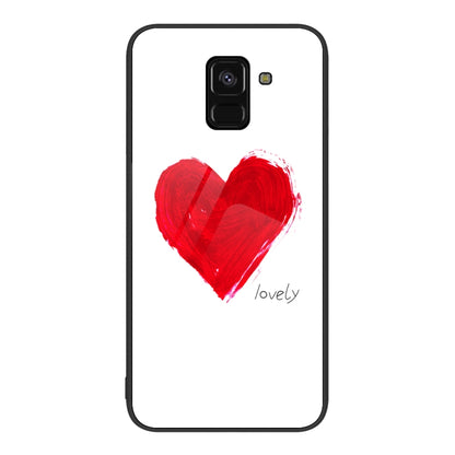 Colorful Painted Glass Phone Case, For Samsung Galaxy A7 2018, For Samsung Galaxy A8+ 2018, For Samsung Galaxy A12
