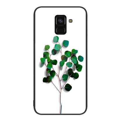Colorful Painted Glass Phone Case, For Samsung Galaxy A7 2018, For Samsung Galaxy A8+ 2018, For Samsung Galaxy A12