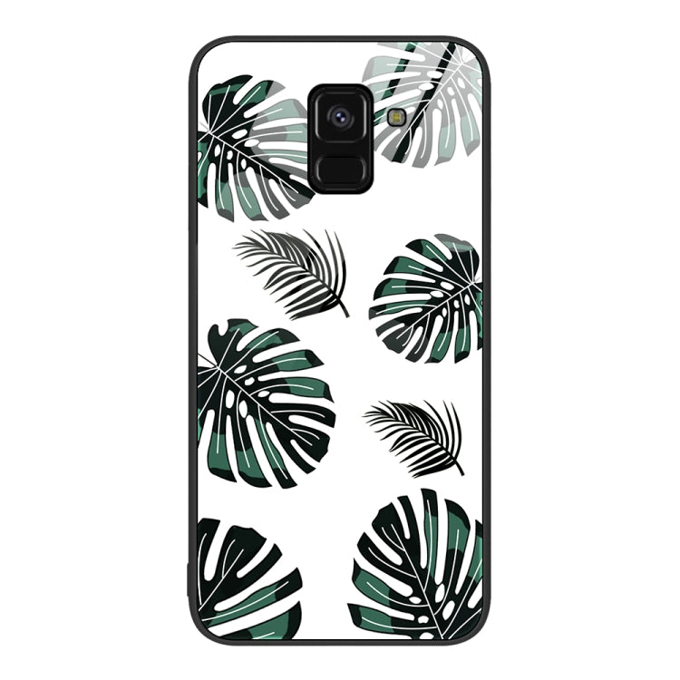 Colorful Painted Glass Phone Case, For Samsung Galaxy A7 2018, For Samsung Galaxy A8+ 2018, For Samsung Galaxy A12