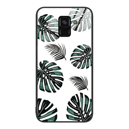Colorful Painted Glass Phone Case, For Samsung Galaxy A7 2018, For Samsung Galaxy A8+ 2018, For Samsung Galaxy A12