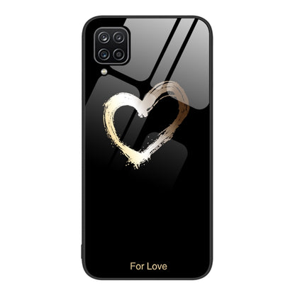 Colorful Painted Glass Phone Case, For Samsung Galaxy A7 2018, For Samsung Galaxy A8+ 2018, For Samsung Galaxy A12